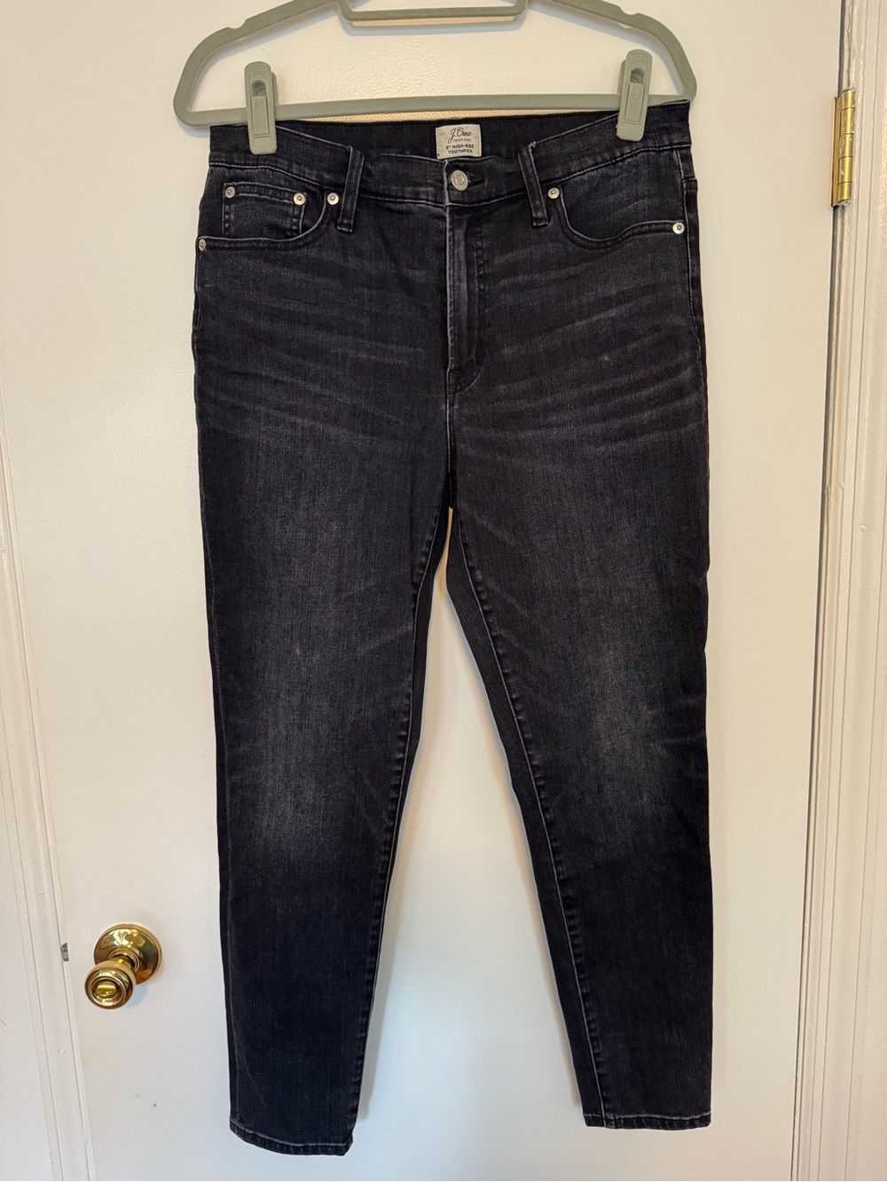 J.Crew Toothpick Skinny Jeans - Washed Black - Sz 32